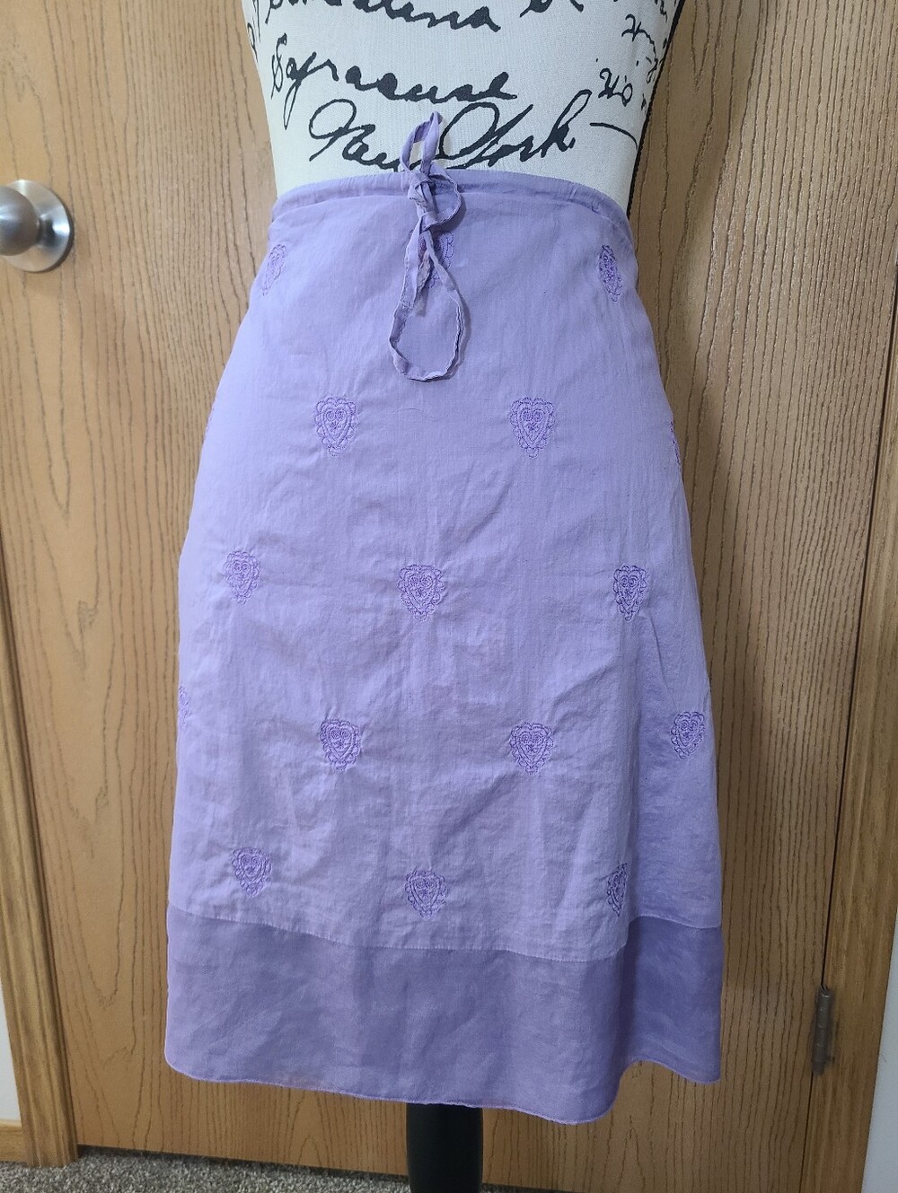 American Eagle Y2k Embroidered Silk Trim Boho Festival Skirt - Picture 1 of 4